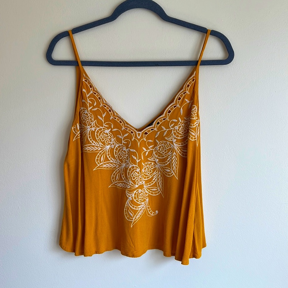 SMALL Forever 21 Embroidered Tank
